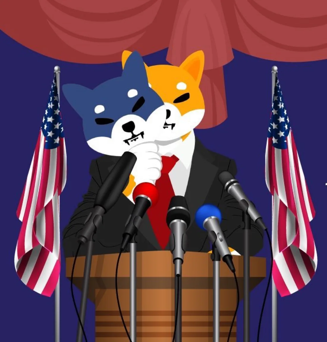 The President of the Shibs at the podium